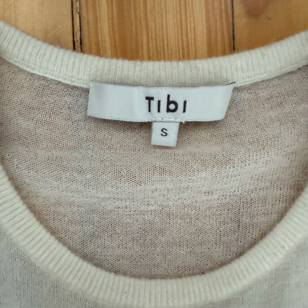 Tibi Mercerized Wool Tube Tank with Shoulder Pads - Picture 4 of 6